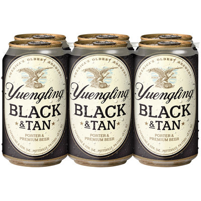 Yuengling® Black & Tan Porter & Premium Beer 6-12 fl. oz. Cans