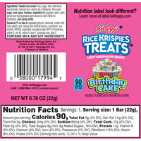 Kellogg's® Rice Krispies Treats™ Birthday Cake Crispy Marshmallow Squares