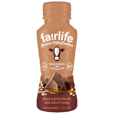 fa!rlife® Smart MilkShakes™ Milk Chocolate with Oats & Honey Milkshake 8 fl. oz. Bottle