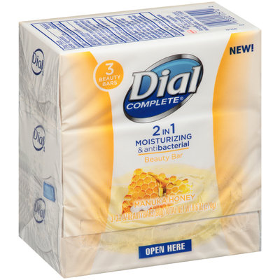 Dial® Complete® 2 in 1 Moisturizing & Antibacterial Honey Beauty Bar
