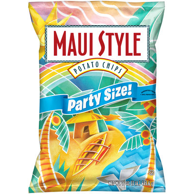 Maui Style Party Size Potato Chips 16 oz. Bag