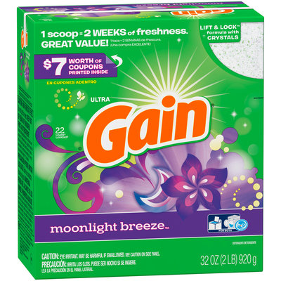 Gain® Ultra Moonlight Breeze™ Detergent 32 oz. Box
