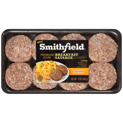 Smithfield® Hometown Original Pork Breakfast Sausage Patties 12 oz. Tray