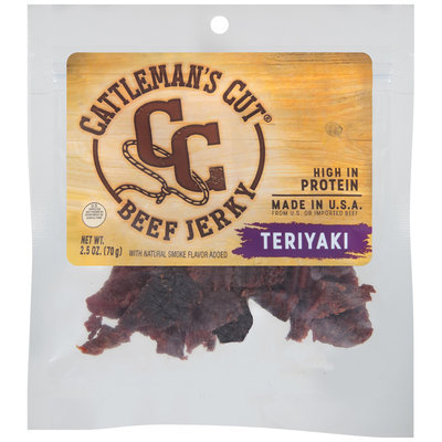 Cattleman's Cut® Teriyaki Beef Jerky 2.5 oz. Bag