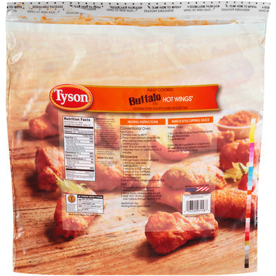 Tyson® Fully Cooked Buffalo Style Hot Wings® 80 oz. Bag