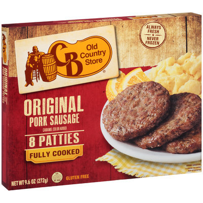 CB Old Country Store® Original Pork Sausage Patties 9.6 oz. Box