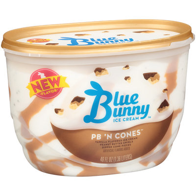 Blue Bunny New Flavor Ice Cream PB'N Cones