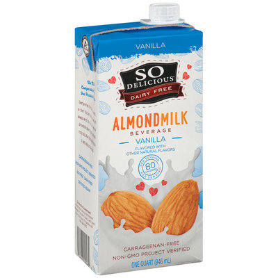 So Delicious® Dairy Free Vanilla Almondmilk Beverage 1 qt. Carton