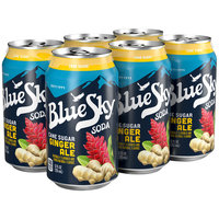 Blue Sky® Cane Sugar Ginger Ale Soda 6-12 fl. oz. Cans