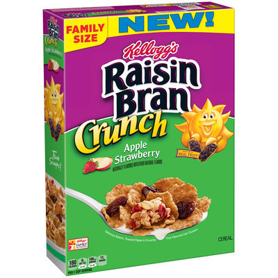 Kellogg's® Raisin Bran Crunch® Apple Strawberry Cereal 20.3 oz. Box