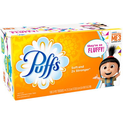 Puffs® White Facial Tissue 180 ct Box