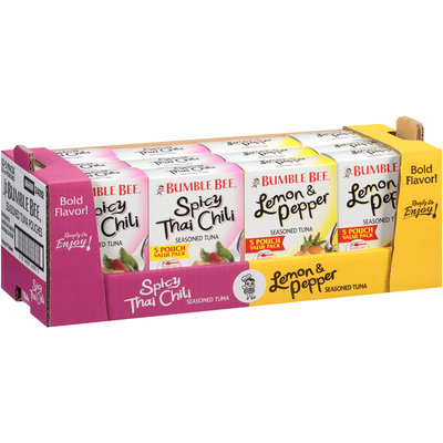 Bumble Bee® Lemon & Pepper/Spicy Thai Chili Seasoned Tuna 12-12.5 oz. Boxes