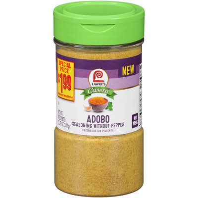 Lawry's® Casero Adobo Seasoning without Pepper 12.25 oz. Bottle