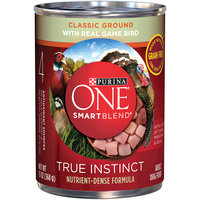 PURINA ONE® SmartBlend True Instinct Classic Ground with Real Game Bird Dog Food