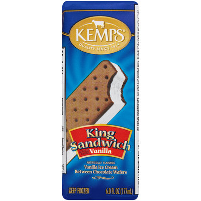 Kemps® King Sandwich Vanilla Ice Cream Sandwich 6.0 fl. oz. Wrapper
