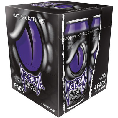 Venom Mojave Rattler Energy Drink, 16 Fl Oz Can, 4 Pack