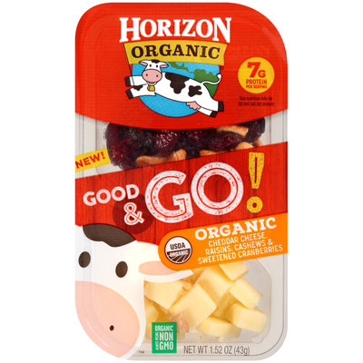 Horizon NEW! Good & Go! Cheddar, Raisins, Cashews & Sweetened Cranberries