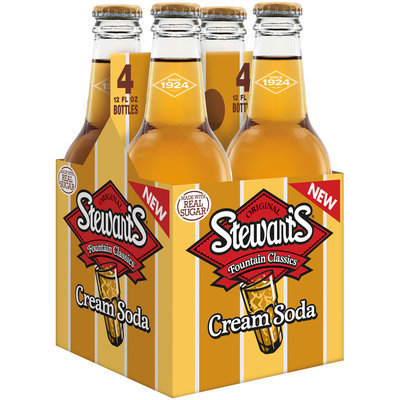Stewart's® Fountain Classics® Cream Soda 4-12 fl. oz. Bottles
