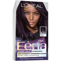 L'Oreal® Paris Feria High-Intensity Shimmering Colour Power Violet V28 Deepest Violet Hair Color 1 kt Box