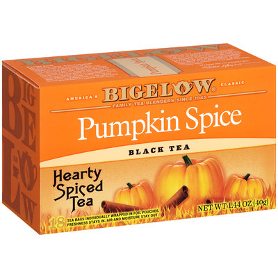 Bigelow® Pumpkin Spice Black Tea 1.44 oz. Box