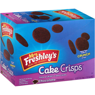 Mrs. Freshley's® Cake Crisps™ Chocolate Thin & Crispy Cake Chips 6-2 oz. Box
