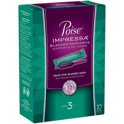 Poise Impressa Incontinence Bladder Supports Size 3 10 ct Pack