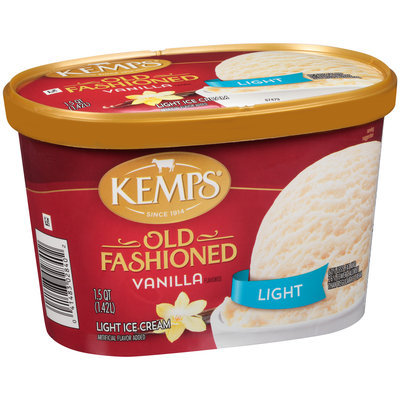 Kemps® Old Fashioned Vanilla Flavored Light Ice Cream 1.5 qt. Tub