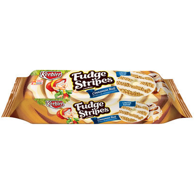 Keebler Fudge Stripes Cinnamon Roll Cookies