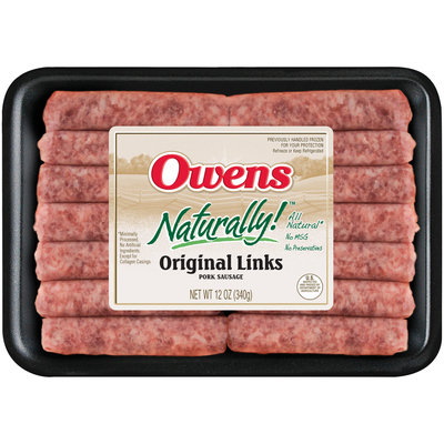Owens® Naturally!™ Original Pork Sausage Links 12 oz. Package