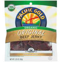 Pacific Gold Organic Original Beef Jerky 2.25 oz. Bag