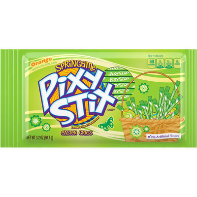 PIXY STIX Easter Grass Orange Candy 3.2 oz. Pouch