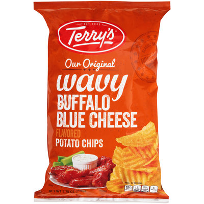 Terry’s® Our Original Wavy Buffalo Blue Cheese Flavored Potato Chips 7.75 oz. Bag