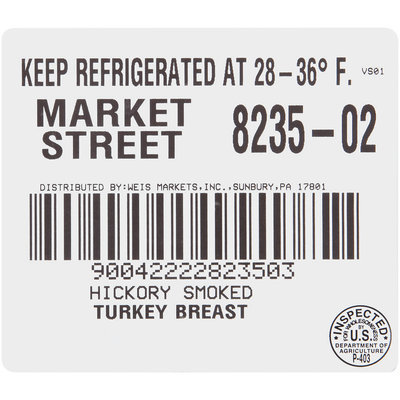 Weis Market Street® Hickory Smoked Turkey Breast, 1 count Package