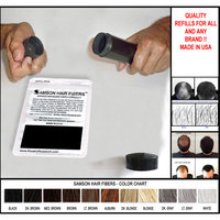 DARK BROWN 100 GRAMS SUPER SIZE Original Samson Best Hair Loss Concealer Building Fibers Refill Kit With 100 grams refills also suitable for other brands containers
