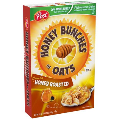 Honey Bunches of Oats Honey Roasted, 18 Ounce Boxes