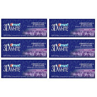 (PACK OF 6 TUBES) Crest 3D White Anti-Cavity Teeth Whitening Toothpaste. Removes Up to 90% of Surface Stains! Vibrant & Refreshing Mint Flavor! (6 Tubes, 5.5oz each Tube): Health & Personal Care