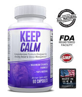 Explicit Supplements Keep Calm - Comprehensive Formula for Anxiety Relief & Stress Management 60 Caps