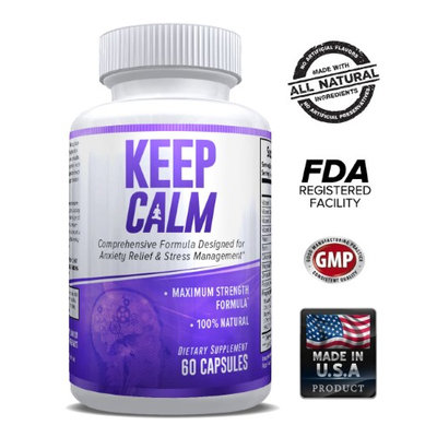 Explicit Supplements Keep Calm - Comprehensive Formula for Anxiety Relief & Stress Management 60 Caps
