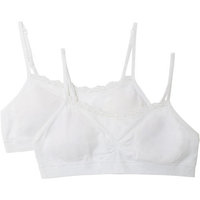 Girls' Santoni Bra With Lace 2 Pack