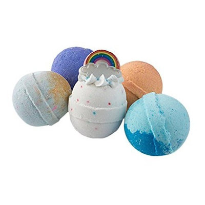 5 USA Made Rainbow Bath Bombs Collection Organic 4.5 oz