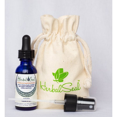 Waterproof Liquid Bandage, Herbal Shield Seals Cuts & Burns 1 oz Bottle with Dropper & Sprayer Applicators
