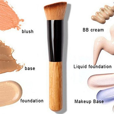 1 Piece Makeup Brushes Set Powder Concealer Cosmetics Make Up Tool Professional Natural Beauty Palette Eyeshadow Vanity Cute Popular Eyes Faced Colorful Rainbow Hair Highlights Glitter Kids Travel Kit