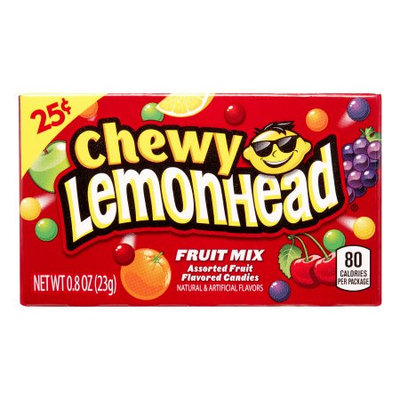 Lemonhead Chewy Lemonhead Fruit Mix, Assorted Fruit Flavors, 0.8 Oz, 24 Ct (Innerpack of 24)