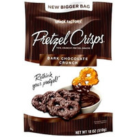 Snack Factory Pretzel Crisps, Dark Chocolate Crunch, 18 Ounce