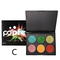 6 Color Eyeshadow Eyebrow Combination Palette,YOYORI Waterproof and Long-Lasting Eyeshadow Shimmer Glitter Eye Shadow Powder Palette Matte Eyeshadow Cosmetic for Professional Makeup or Daily Use