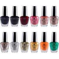 The SHANY Metallic Collection Nail Polish Set - 12 Futuristic Shades