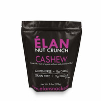 ELAN Maple Coconut Organic Cashew Nut Mix, Lightly Salted, Dry Roasted, Granola Cereal Styled Nut Snack, Paleo Low Carb Keto Friendly (9.5 Ounce Resealable Bag)