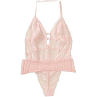 Women's and Women's Plus Bridal Collection Lace Teddy Sleep Body Suit