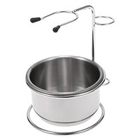 1 PCS 2 in 1 Stainless Steel Men Shaving Dry or Wet Cup Shaving Holder Set Male Beard Soap Bowl Shaving Stand Facial Cleaner Tool