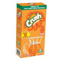 Jel Sert Crush Pitcher Packs! Drink Mix, Orange, 2.08 Oz, 6 Count Box, Pack of 8